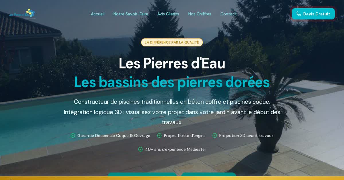 Les Pierres d'Eau — Pisciniste